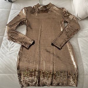Gold Dress! Body Con!